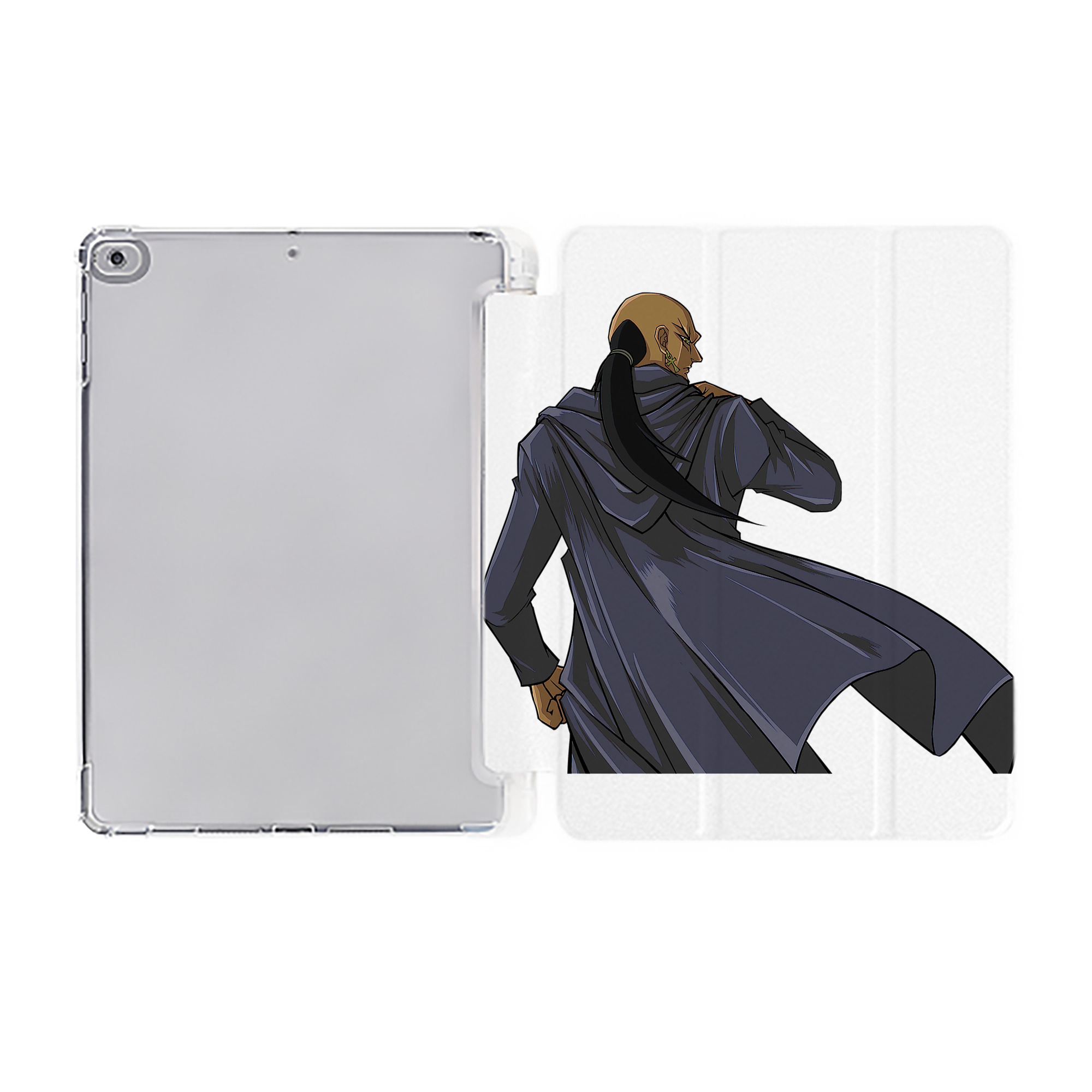 （画像用） 遊☆戯☆王 Yu-Gi-Oh! IPad ケース ペン収納付き 三つ折りスタンド PUレザー×シリコン 対応機種9.5/10.5/10.9インチ
